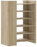 vidaXL Schuhregal Schuhschrank Sonoma-Eiche 74,5x37,5x100 cm Holzwerkstoff,...