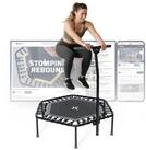 SportPlus Fitnesstrampolin SP-T-1100-A, &Oslash; 126 cm, Fitnesstrampolin f&uuml;r zuhause,