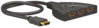 Goobay Goobay 58488 3 Port HDMI-Switch mit Status-LEDs, Ultra HD-f&auml;hig 3840 x