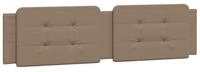 vidaXL Bett Kopfteil-Kissen "Zadar" Cappuccino-Braun 200 cm Kunstleder (1-tlg)