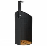 vidaXL Gartendusche NA Gartendusche Schwarz 100x100x241,5 cm Polyrattan...