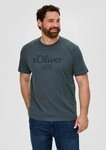 s.Oliver Kurzarmshirt T-Shirt Baumwoll-T-Shirt mit Logo-Print