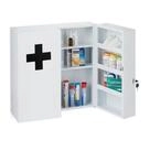 relaxdays Medizinschrank XXL in Wei&szlig;