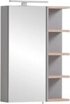 welltime Spiegelschrank Lugo, Breite 49 cm Mit LED-Beleuchtung, Regal beidseitig