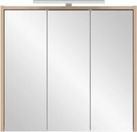 welltime Spiegelschrank List, Spiegelschrank, Made in Germany, B: 65 cm Solide