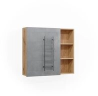 Vicco Badezimmerspiegelschrank Rudi, Mintgr&uuml;n/Eiche, 90 x 80.9 cm mit T&uuml;r und