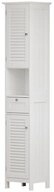 Vicco Hochschrank Riad, Wei&szlig;, 32 x 170 cm mit T&uuml;ren, Schublade und offenem...