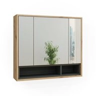 Vicco Badezimmerspiegelschrank Beatrice, Eiche/Anthrazit, 80 x 72 cm (1-St)