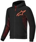 Alpinestars Motorradjacke Alpinestars Chrome Air Sport Hoodie Schwarz / Rot-Fluo