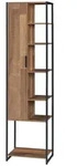 en.casa Hochschrank &raquo;Namsskogan&laquo; Badezimmerschrank 165x42,5x30cm Walnussoptik...