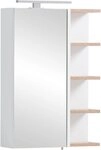 welltime Spiegelschrank Lugo, Breite 49 cm Mit LED-Beleuchtung, Regal beidseitig