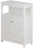 Vicco Midischrank Riad, Wei&szlig;, 60 x 80 cm mit T&uuml;ren und offenem Fach (1-St)