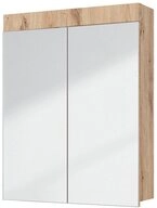 Vicco Badezimmerspiegelschrank Luna, Eiche, 60 x 77 cm (1-St., Badschrank)