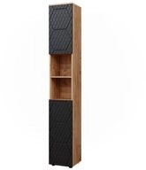 Vicco Hochschrank Irma, Anthrazit mit Wabenstruktur/Anthrazit, 30 x 192 cm...