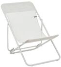 Lafuma Klappstuhl MAXI TRANSAT, Beige Seigle, Stahlrahmen, Batyline, Klappbar,