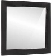 vidaXL Badezimmer-Set Badspiegel 55x1x60 cm Glas und Massivholz