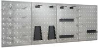 vidaXL Lochwand Werkzeugwand 4 Stk. 40&times;58 cm Stahl, (4-tlg)