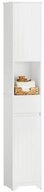 SoBuy Hochschrank BZR109, Badschrank schmal, Badregal, Holz, Wei&szlig;...