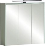 Schildmeyer Spiegelschrank Palermo, Breite 65 cm Mit LED-Leuchte und Steckdose,