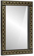 vidaXL Spiegel Badspiegel 50x70x2,5 cm Massivholz und Glas (1-St)