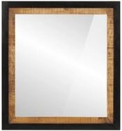 vidaXL Badkommode, Badspiegel 55x1x60 cm Glas und Massivholz Mango