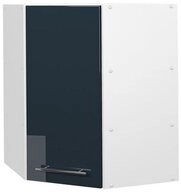 Vicco Eckh&auml;ngeschrank Fame-Line, Dunkelblau Hochglanz/Wei&szlig;, 57 cm (1-St)