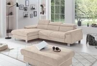 COTTA Ecksofa Komaris L-Form, B: 244 cm, mit Kopfteilverstellung, optional