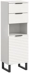 xonox.home Unterschrank Wei&szlig; Softclose Melamin Modern 35x110x34 cm