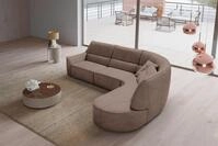 Egoitaliano Ecksofa Puffy, extravagant & edel, Retro Designsofa, hoher...