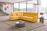 Egoitaliano Ecksofa Puffy, extravagant & edel, Retro Designsofa, hoher...
