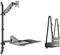 SpeaKa Professional Monitor-Halterung Wandhalterung f&uuml;r Monitor, Tastatur