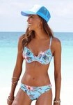 LASCANA B&uuml;gel-Bikini-Top Malia, mit tropischem Print
