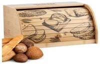 ecosa Brotkasten EO-5040, Bambus, (Packung, 2-tlg), Herausnehmbare