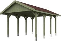 Skanholz Einzelcarport Wallgau, BxT: 430x600 cm, 215 cm Einfahrtsh&ouml;he, mit...