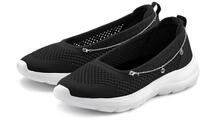 Sneaker LASCANA "Slip-On-Sneaker, Freizeitschuh, Slipper", M&auml;dchen, Gr. 36, schwarz,
