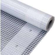 vidaXL Schutzplane Gitter-Abdeckplanen 2 Stk. 260 g/m&sup2; 2x4 m Wei&szlig; (2-St)