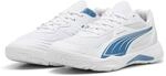 Hallenschuh PUMA "SOLARFLASH III", Damen, Gr. 37, wei&szlig; (puma wei&szlig;, blau...