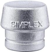 Halder KG Gummihammer, Schonhammerkopf Simplex 50 mm Aluminium