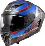 LS2 Motorradhelm FF807 Dragon Trax Carbon Helm, vorbereitet f&uuml;r