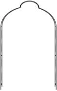 vidaXL Rosenbogen, Rosenspalier Schwarz 150 x 34 x 240 cm Eisen