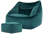 icon Sitzsack Riesen Sessel aus Samt &bdquo;Natalia" mit Hocker (Spar-Set, 1 x