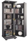VCM Standregal Holz Schrank CD DVD Regal abschlie&szlig;bar Engalo L, 1-tlg.