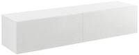 en.casa H&auml;ngeschrank &raquo;Evaton&laquo; TV Lowboard 140cm, 2 Ablagef&auml;cher, Wei&szlig;, hochglanz