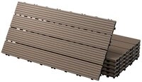 ECD Germany Terrassendielen WPC Bodenplatte Terrassenfliesen Fliesen mit...