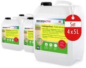 H&ouml;fer Chemie GmbH 4 x 5 L MICROACTIV&reg; Steinreiniger / Gr&uuml;nbelag-Entferner