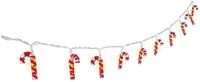Goobay Lampenfassung 10er LED-Lichterkette ''Zuckerstangen'' mit Timer-Funktion