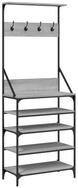 vidaXL Kleiderst&auml;nder Kleiderst&auml;nder mit Schuhablage Grau Sonoma 70x34x184...