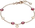 CHRIST Goldarmband CHRIST Damen-Armband 375er Gelbgold 4 Farbstein, modern