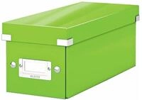 LEITZ Aufbewahrungsbox Ablagebox Click & Store Wow CD Graukarton gr&uuml;n