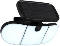 GLOBO LIGHTING LED Solarleuchte SOLARLEUCHTE KUNSTSTOFF SCHWARZ MATT, 1XLED, LED fest